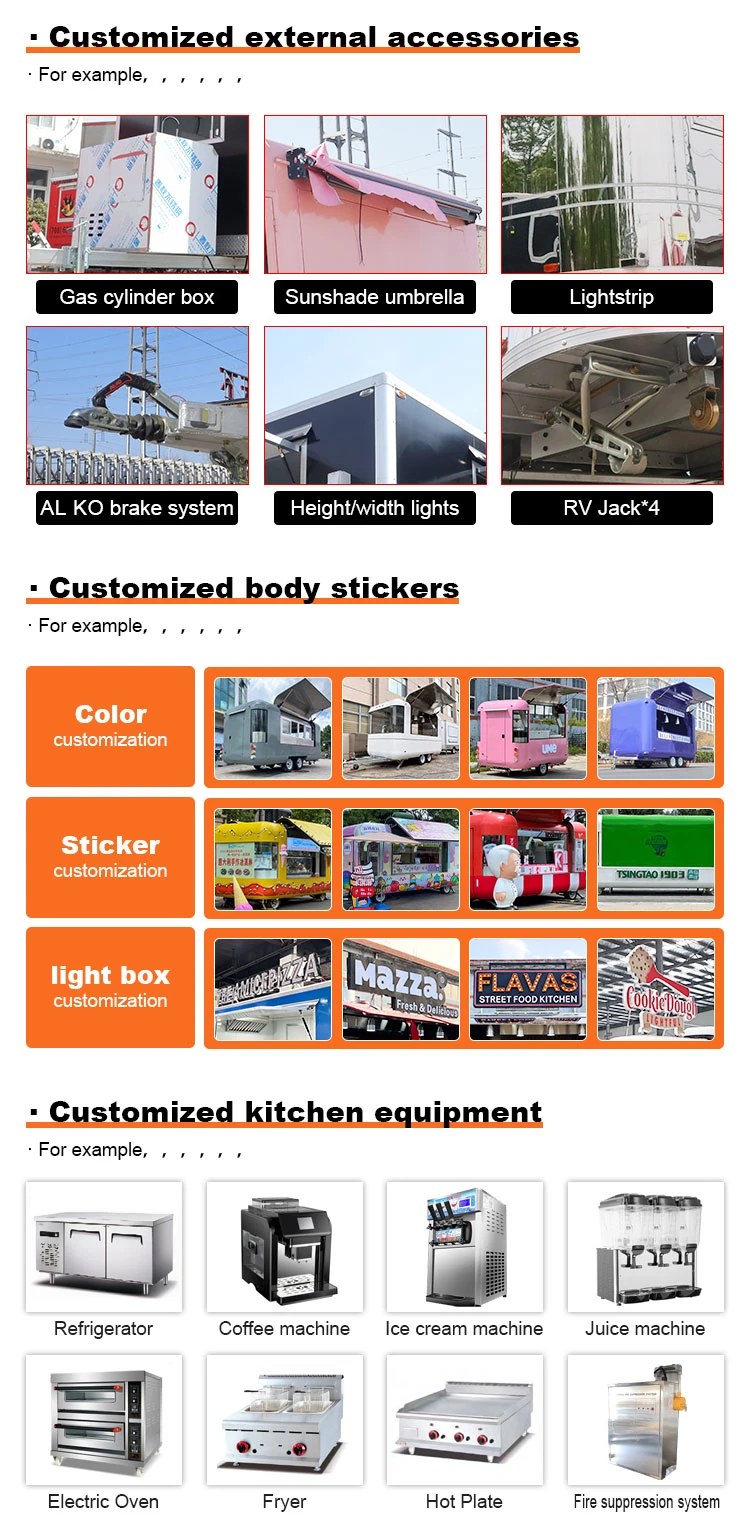 5m Blue Wheeled Beverage and Ice Cream Kiosk