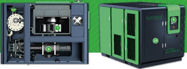 Catalogue illustrations of the package interior and enclosure.