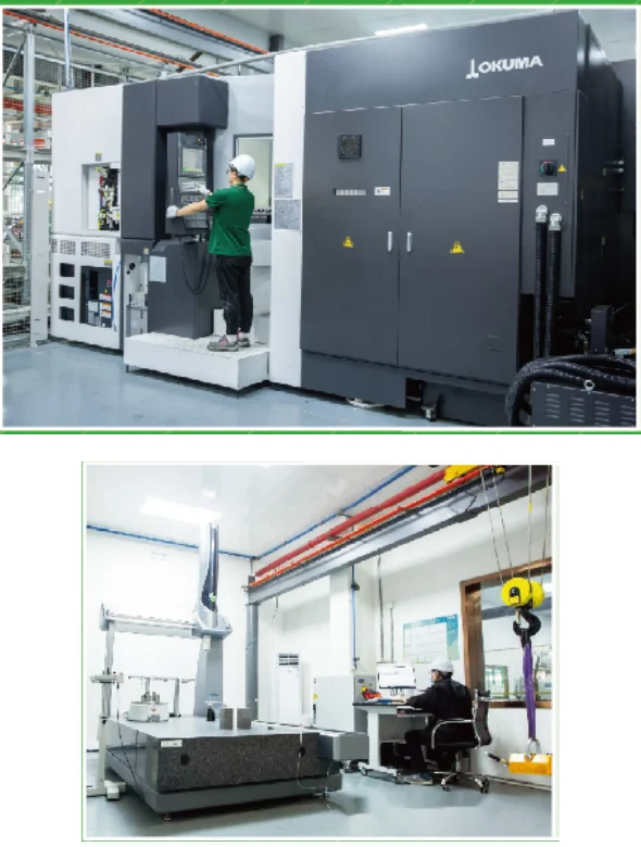 OKUMA machining equipment and Leitz measurement equipment shown in SEIZE AIR literature