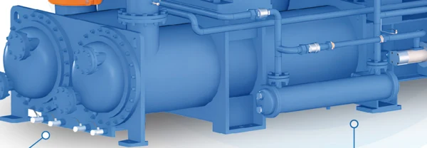 SC compressor coolers and connecting pipework detail